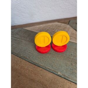 Nintendo Super Mario Chess Collectors Piece Figure Coin Pawn Set of 2